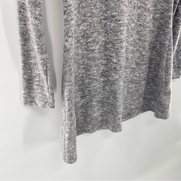 La La Land Heathered Gray Long Sleeve Tunic Top Dress Size Small - Picture 3 of 8